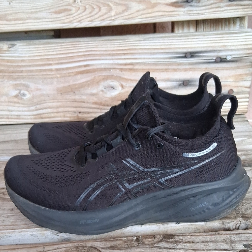 Asics Gel Niumbus 26 Womens Black Running Shoes - Picture 2 of 13